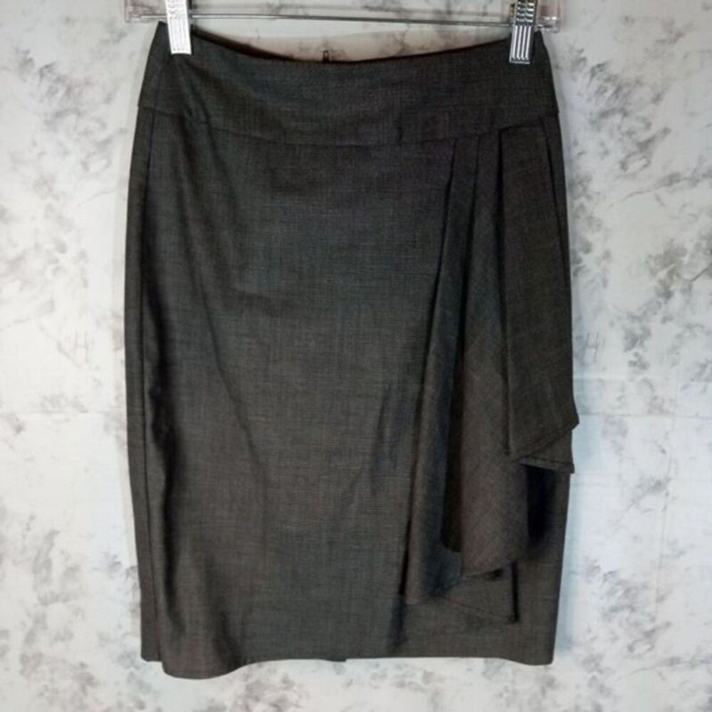 H&M gray back zip pencil skirt 4